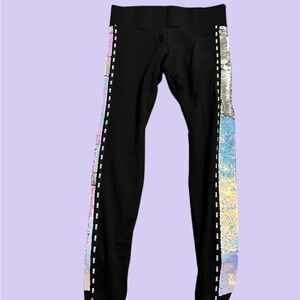 Sequin Black Leggings